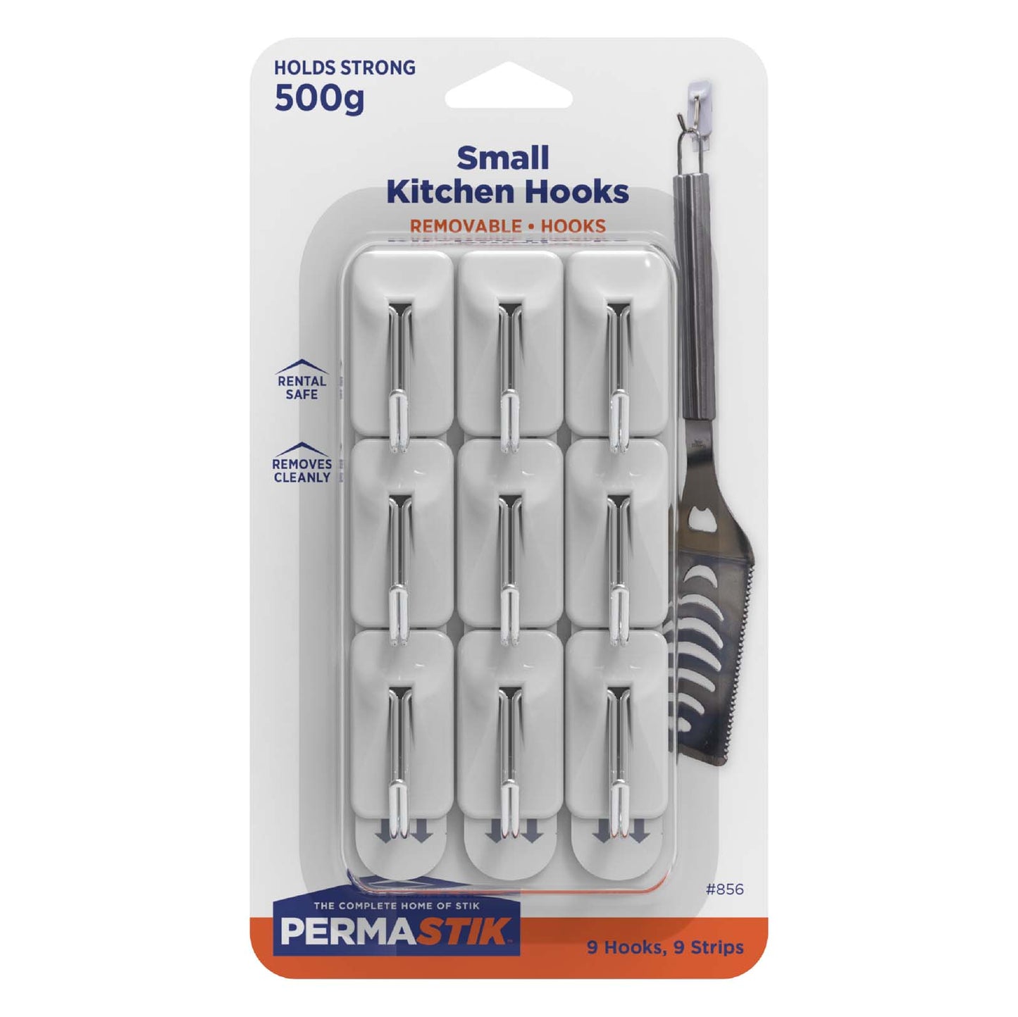 Small Kitchen Hooks - 9 Pack