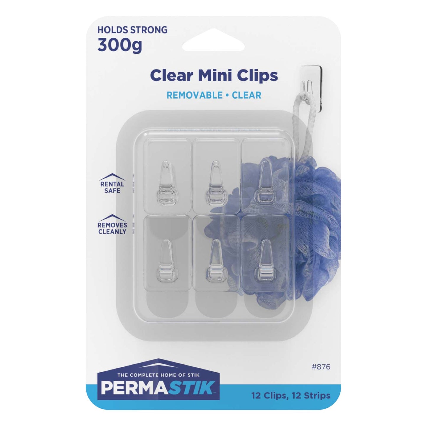 Clear Mini Clips - 12 Pack