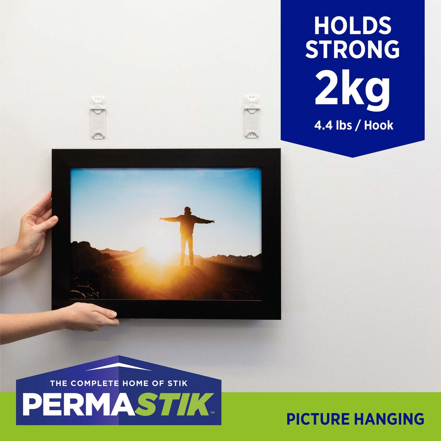 Adjustable Picture Hooks - 2 Pack